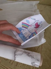 PVC Wallpaper Stickers Cabinets Marble Renovation Desktop Self-Adhesive Living-Room Kitchen