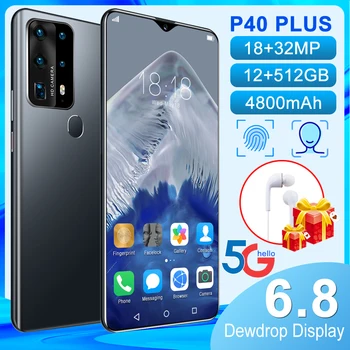 Newest P40 Plus 6.8 Inch Real 5G LET Cellphones 12GB +512GB 18+32MP HD Camera Smartphone Android10 MTK6889 Dual SIM Mobile Phone 
Newest P40 Plus 6.8 Inch Real 5G LET Cellphones 12GB +512GB 18+32MP HD Camera Smartphone Android10 MTK6889 Dual SIM Mobile Phone