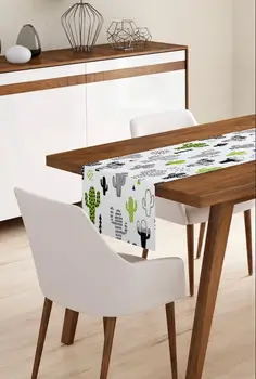 Decorative Cactus Pattern Printed Runner Micro Honeycomb Special Woven Stain Resistant Fabric custom table runner Modern hessian
Decorative Cactus Pattern Printed Runner Micro Honeycomb Special Woven Stain Resistant Fabric custom table runner Modern hessian
