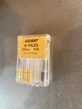 Limas de acero inoxidable K / D / H para uso manual, Material Dental de Canal radicular de 25mm