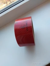 Cinta de advertencia reflectante autoadhesiva de 50mm de ancho, Color amarillo, rojo y blanco para coche