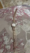 Relojes de moda para mujer, pulsera de cuarzo informal de oro rosa resistente al agua, de cristal, novedad