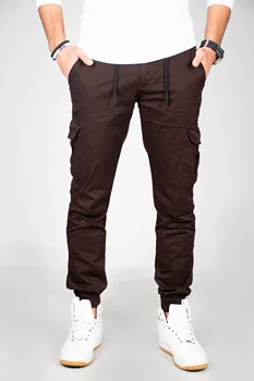DeepSEA Men Brown Slim Fit Cargo Pants Bell-Bottomed and Elasticized Waist Military Tactical SWAT Joggers Casual Street Wear 1601569
DeepSEA Men Brown Slim Fit Cargo Pants Bell-Bottomed and Elasticized Waist Military Tactical SWAT Joggers Casual Street Wear 1601569