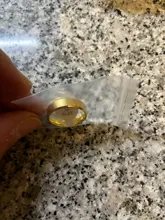 MANGOSKY-anillo de acero inoxidable dorado para hombre y mujer, 4mm, 6mm