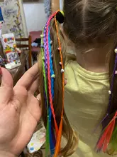 Bandas de goma de estilo coreano para niños, trenzas multicolores, cintas elásticas para el pelo, accesorios bonitos para el pelo, 1 ud.
