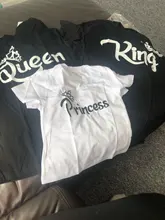 Ropa a juego para madre, padre, hija, hijo, Chico, camiseta, rey de la familia, Reina, ropa estampada, Top para mamá y yo