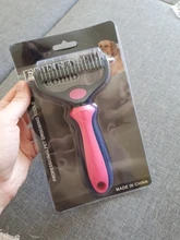 HSWLL-cepillo de doble cara de acero inoxidable para Gato, peine profesional para perros grandes, cuchillo rastrillo de nudo abierto, productos para el cuidado de mascotas