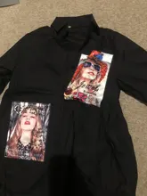 Shirt Dresses Beading Vestidos Long-Sleeve Print Yellow Autumn Fashion Plus-Size Casual