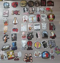 10/30/50 unids/pack anime japonés un golpe-hombre impermeable pegatinas para mueble o pared escritorio silla DIY juguete de computadora del coche de la motocicleta