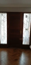 Door-Curtain Glass Front-Door 1-Pair Linen White NICETOWN for with Bonus-Tieback by Sidelight
