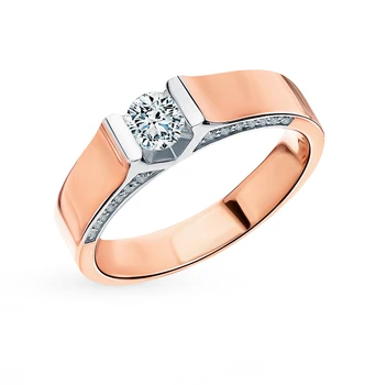 Gold ring "diamonds of Yakutia" sunlight sample 585
Gold ring "diamonds of Yakutia" sunlight sample 585