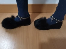 Zapatos de princesa individual para niñas, calzado plano para niño, Chico, bebé, aterciopelado, esponjoso, Bowkont, otoño e invierno, B207