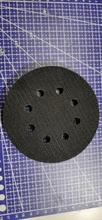 Almohadilla de interfaz de esponja suave de 8 agujeros para lijado, discos de lijado de gancho y bucle para pulido de superficie irregular, 5 pulgadas (125mm), 2 uds.