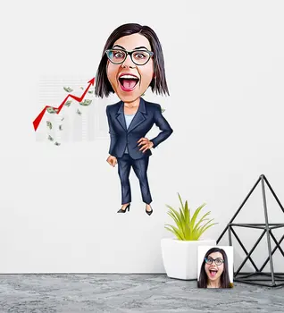 Personalized Women 'S Boss Caricature Of Wall Sticker (50x70cm)
Personalized Women 'S Boss Caricature Of Wall Sticker (50x70cm)