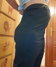 Pantalones de maternidad suaves y delgados para mujeres embarazadas, Leggings de cintura ajustable, ropa de embarazo, pantalones de talla grande