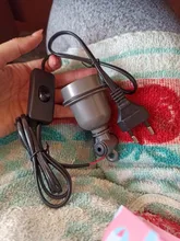 E27 arrastrándose lagartija tortuga lámpara de calefacción soporte y interruptor Cable Alimentación Piglet pollo incubadora calefacción espiral de luz hembra de 1 Pc