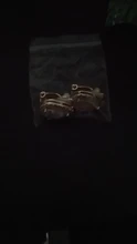 Pendientes con Clip de circonio cúbico de pera para mujer, Aretes brillantes de cristal blanco dorado, arete de oreja, Aretes de boda, joyería
