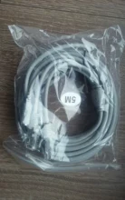 Hamrotte-Cable CCTV Ethernet para cámaras IP, 5M/10M/20M/opcional 30M, conector de 2,1mm/5,5mm, RJ45 + DC, sistema NVR