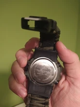 Reloj militar de camuflaje para hombre, pulsera de cuarzo LED resistente al agua hasta 50m, para deportes al aire libre, brújula, termómetro, reloj de emergencia