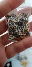 Accesorios de joyería para hacer joyas, mini alfileres con ojales pequeños, 200 unidades, ganchos con ojal, ojales, tornillo roscado, cierres dorados, DIY