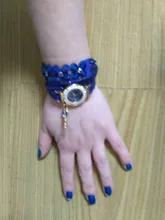 Pulsera de cuero con diamantes de imitación para mujer, de estilo elegante reloj de pulsera femenino, delicado y a la moda, color blanco