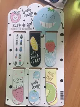 6 unids/set lindo Oreo de gato marcadores magnéticos libros marcador de página estudiante papelería: artículos de oficina