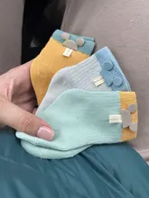 3 par/lote bebé calcetines de algodón de dibujos animados calcetines con parche Calcetines recién nacido calcetines ropa de los niños