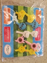 1 paquete Mini Animal granja Tenedor de caricaturas fruta Pick Sign Bento Lunches fiesta Decoración
