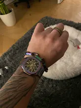 Vnox-Anillo de cadena negro giratorio para hombre, joyería de dedo de Metal, titanio, Punk, Alianza masculina