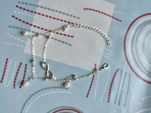 Tobillera de perlas de amor infinito para niña y mujer, pulsera de tobillo de acero inoxidable de Color dorado y plateado para playa, regalo de joyería