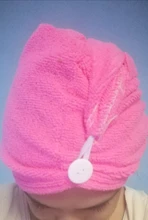 Toalla de secado de cabello de microfibra, turbante, gorro para moño de ducha, torre de baño seca