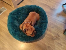 Cama de perro suave juguetes de peluche Donut sátiro ronda perro perrera Ultra lavables suaves perro gato cojín de cama de sofá cálido Venta caliente