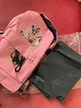 Kpop Twice-mochila escolar MOMO con pintura abstracta, mochilas de escuela para niñas, Plecak, álbum más y más, portátil con USB, mochilas de viaje, 2020