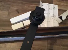 Hardware Sliding-Door-System Barn-Door Bathroom-Cabinet Mini Black Steel for Kitchen