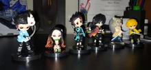 6 unids/set Anime demonio asesino Kimetsu No Yaiba figura Q Posket Kamado Tanjirou Kamado Nezuko Agatsuma juguetes 6cm