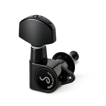 10050423.02.36 M6 90 set of single bulb mechanics, 3l + 3 P, large, black chrome, Schaller
10050423.02.36 M6 90 set of single bulb mechanics, 3l + 3 P, large, black chrome, Schaller
