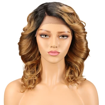 Lekker Bouncy Curly Lace Front Wig Ombre Blonde Human Hair Wigs For Black Women Colored Remy Brazilian Human Hair Lace Part Wig 
Lekker Bouncy Curly Lace Front Wig Ombre Blonde Human Hair Wigs For Black Women Colored Remy Brazilian Human Hair Lace Part Wig