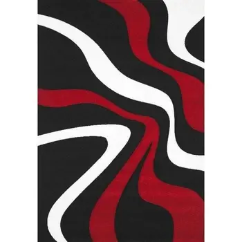 DIAMOND VAGUES Carpet Hall 120x170 cm red, black and white
DIAMOND VAGUES Carpet Hall 120x170 cm red, black and white