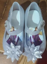 Disney-sandalias de princesa Elsa para niños y niñas, zapatos de animales, Mini Melissa, Lovely Melissa