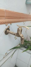 Garden Faucet Decorative Taps Bibcock Wall-Mount Washing-Machine Dragon Brass 1701 Antique