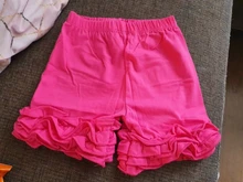 Venta al por mayor, pantalón de glaseado con volantes para niños pequeños, corte bebé niña, estampado floral de algodón, pantalones cortos con volantes de 3 capas, mallas para niñas