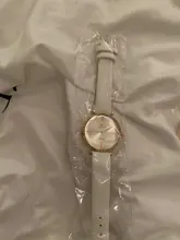 Reloj de pulsera analógico para Mujer, 5 uds., correa de cuero, de cuarzo, negro