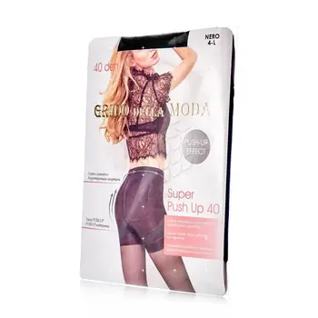 Women's tights Grido della Moda Super push up with modeling shorts 40den Nero 4 Size
Women's tights Grido della Moda Super push up with modeling shorts 40den Nero 4 Size