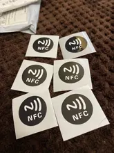 Etiquetas adhesivas NFC Ntag213 Ntag 213 para Huawei, etiquetas universales RFID de 13,56 MHz, Token Patrol, ultralivianas, 6 uds.