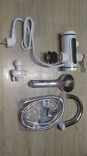 Grifo de agua caliente instantáneo eléctrico DMWD, calentador de agua, calentamiento rápido con pantalla LED de temperatura, grifo sin tanque para ducha de cocina EU
