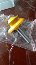 1PC de 45 grados de bloqueo de broca para ranuradora de inglete diámetro 1/4 /8mm mango de madera verde cortador para perforación de la carpintería herramientas