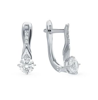 Silver earrings with cubic zirconia sunlight sample 925 test
Silver earrings with cubic zirconia sunlight sample 925 test