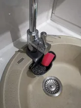 Useful Suction Cup Sink Shelf Soap Sponge Drain Rack Kitchen Sucker Storage Tool