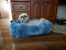 Cama de peluche larga rectangular para perro, antideslizante, botón cálido, cojín para cachorro de invierno, alfombra mascota suministros para perro pequeño, mediano y grande