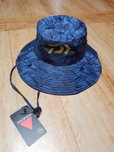 2021 DAIWA pesca sombrero de los hombres de la nueva moda para actividades al aire libre camuflaje grandes aleros gorra para sol ajustable montañismo protector solar en el sombrero